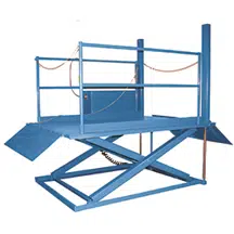 Indlæser udstyr: scissor-lift