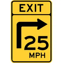 Signalisation: limited-speed-sign