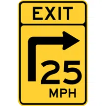 Skiltning: limited-speed-sign