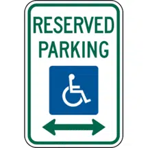 Signalisation: reserved-parking-sign