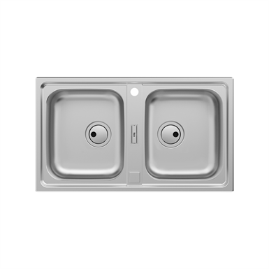 Siena 860 Stainless Steel Double Bowl Kitchen Sink Roca