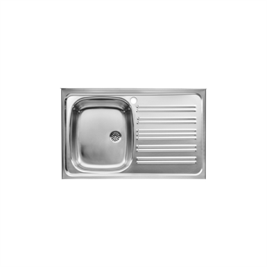 Polished 1 3 4 Bowl Kitchen Sink And Drainer 1075mm