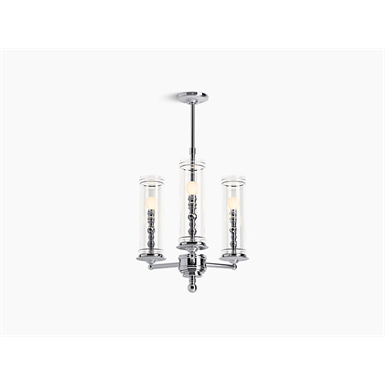 damask™ three-light chandelier
