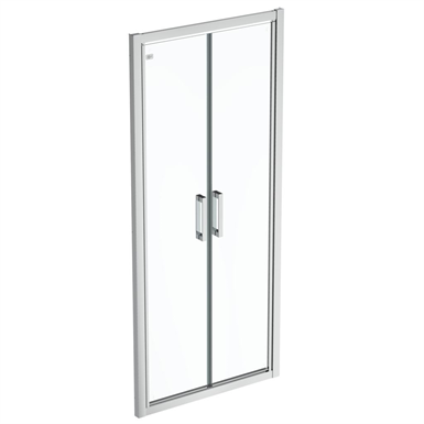 connect 2 saloon door 90 clear glass