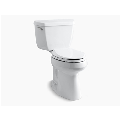 highline® classic comfort height®two-piece elongated 1.28 gpf toilet with tank cover locks