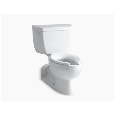 barrington™ two-piece elongated 1.6 gpf toilet with pressure lite® flushing technology and left-hand trip lever