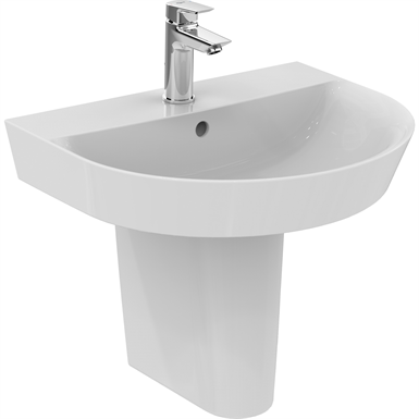CONNECT AIR ARC washbasin 550x460mm, 1 taphole, with overflow