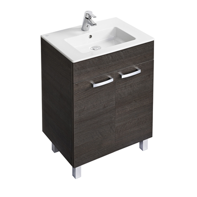 tempo 600mm vanity unit with 2 doors and legs