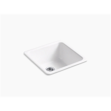 Iron/Tones® 20-7/8" x 20-7/8" x 10" Top-mount/undermount single-bowl kitchen sink
