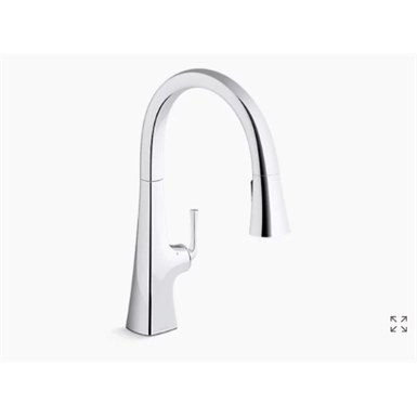 graze® kitchen sink faucet with kohler® konnect™ and voice-activated technology