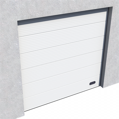industrial micro grooved door ral 9010 normal and high lift