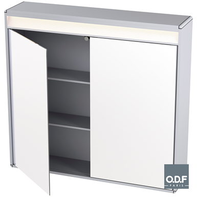 cabinet with 2 doors and led light 80 x 75cm