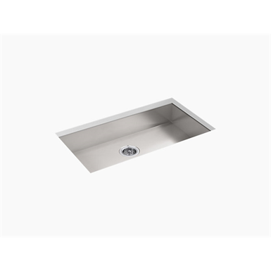 k-25939 vault™ 32" x 18-5/16" x 5-7/9" undermount large single-bowl kitchen sink with no faucet holes
