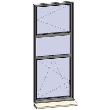fenêtres en bandes verticales - 3 zones
