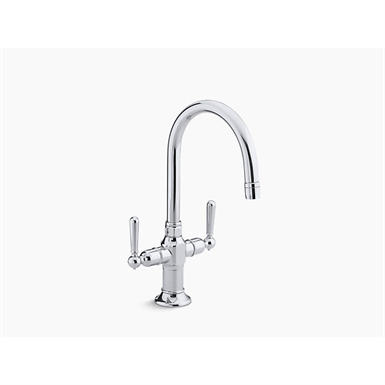 hirise™ single-hole bar sink faucet with lever handles