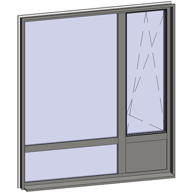 multi-paned windows - 4 compound zones