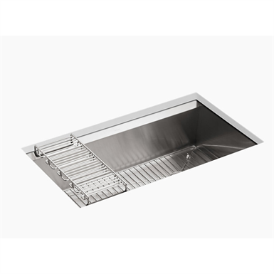 8 Degree™ 33" x 18" x 10" under-mount large single-bowl kitchen sink