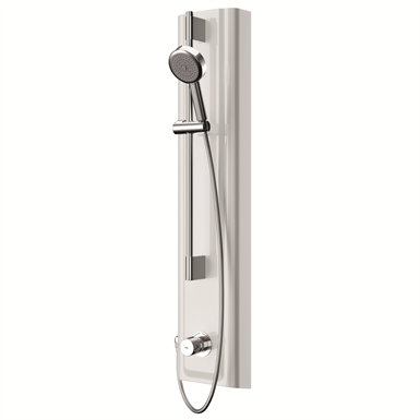 f5s mix shower panel made of miranit with hand shower fitting f5sm2025