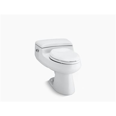 San Raphael® Comfort Height® one-piece elongated 1.0 gpf toilet with Pressure Lite® flushing technology and left-hand trip lever