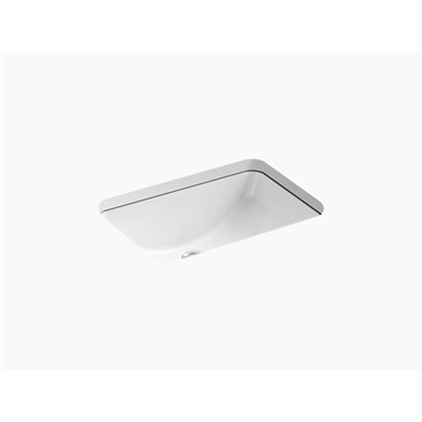 ladena® 20-7/8" x 14-3/8" x 8-1/8" under-mount bathroom sink with glazed underside