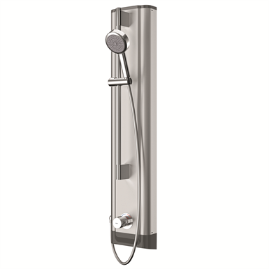 FS5 Mix stainless steel shower panel with hand shower fitting F5SM2021