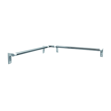 Cavere Chrome Shower handrail, right 450x750 