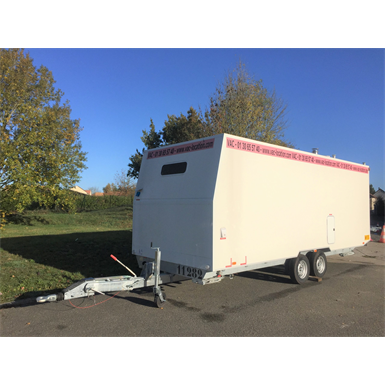 12-person construction trailer with shower