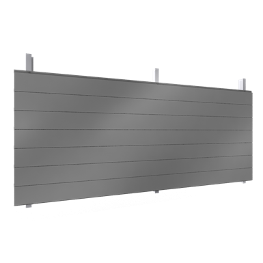 trapezprofile mit stahllamellen und horizontaler verlegung