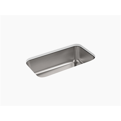 undertone® 31-1/4" x 17-7/8" x 9-5/16" large under-mount single-bowl kitchen sink