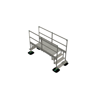 Bridge 2 step  with railing 2mtr 1000x1000x2000 | YETI rooftop walkway and stepover