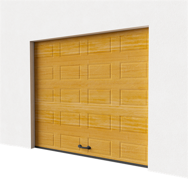garage door - cassette imitation wood normal lift