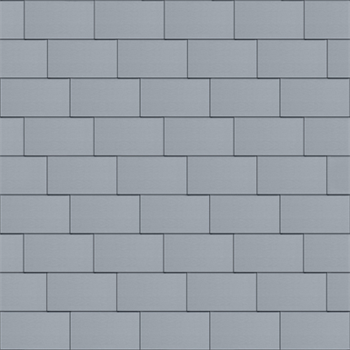 Flat-Lock Tile Roof (500 mm x 1000 mm, horizontal, prePATINA blue-grey)