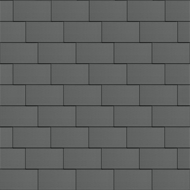 Flat-Lock Tile Roof (600 mm x 1500 mm, horizontal, prePATINA graphite-grey)