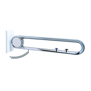 Cavere Chrome Suspendable lift-up support vario, suspendable, with E-Button, L = 600, with base plate NOC(both), WC and call
