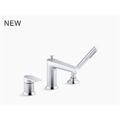 hint™ single-handle deck-mount bath faucet with handshower
