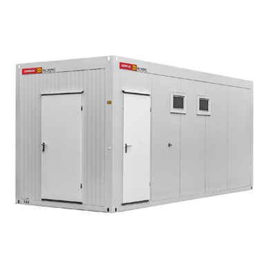 zecon - ablution unit 6.0m x 2.5m with corridor (20 persons)