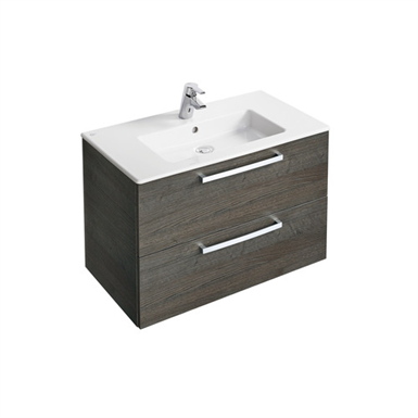 Tempo Wall Hung 800mm Vanity Unit With 2 Drawers
