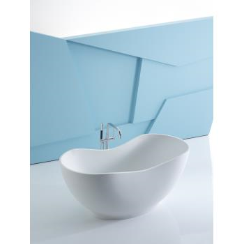 K-1800 Abrazo® 66" x 31-1/2" freestanding bath with center toe-tap drain