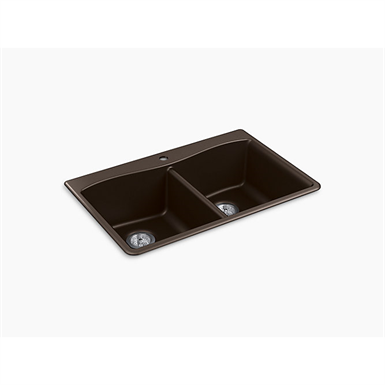 kennon® 33" x 22" x 9-5/8" neoroc® top-/under-mount double-equal kitchen sink