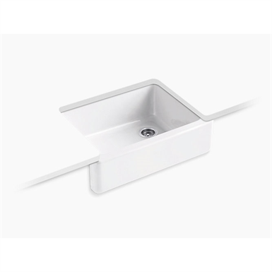 K-6487 Whitehaven® 29-11/16" x 21-9/16" x 9-5/8" Undermount single-bowl farmhouse kitchen sink