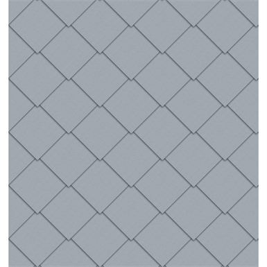 square tile facade (325 mm x 325 mm, prepatina blue-grey)