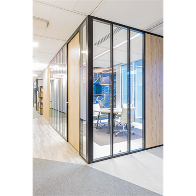 Demountable and removable Partition with joint-covers Partition®26 
