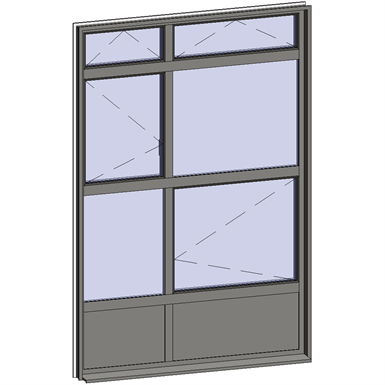 multi-paned windows - 8 compound zones