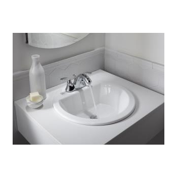 K-2714-8 Bryant® Round Drop-in bathroom sink with 8" widespread faucet holes
