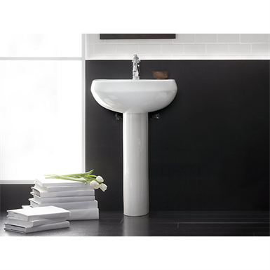 K 2293 1 0 Wellworth Pedestal Bathroom Sink With Single
