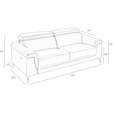 3 Seater Upholstered Leather Sofa With, What Is The Average Length Of A 3 Seater Sofa